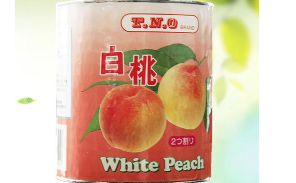 白桃水果罐頭 白桃水果罐頭